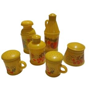 Vintage Avon Powder Sashet Bottles (6) Pennsylvania Dutch 5 & Field Flowers 70s